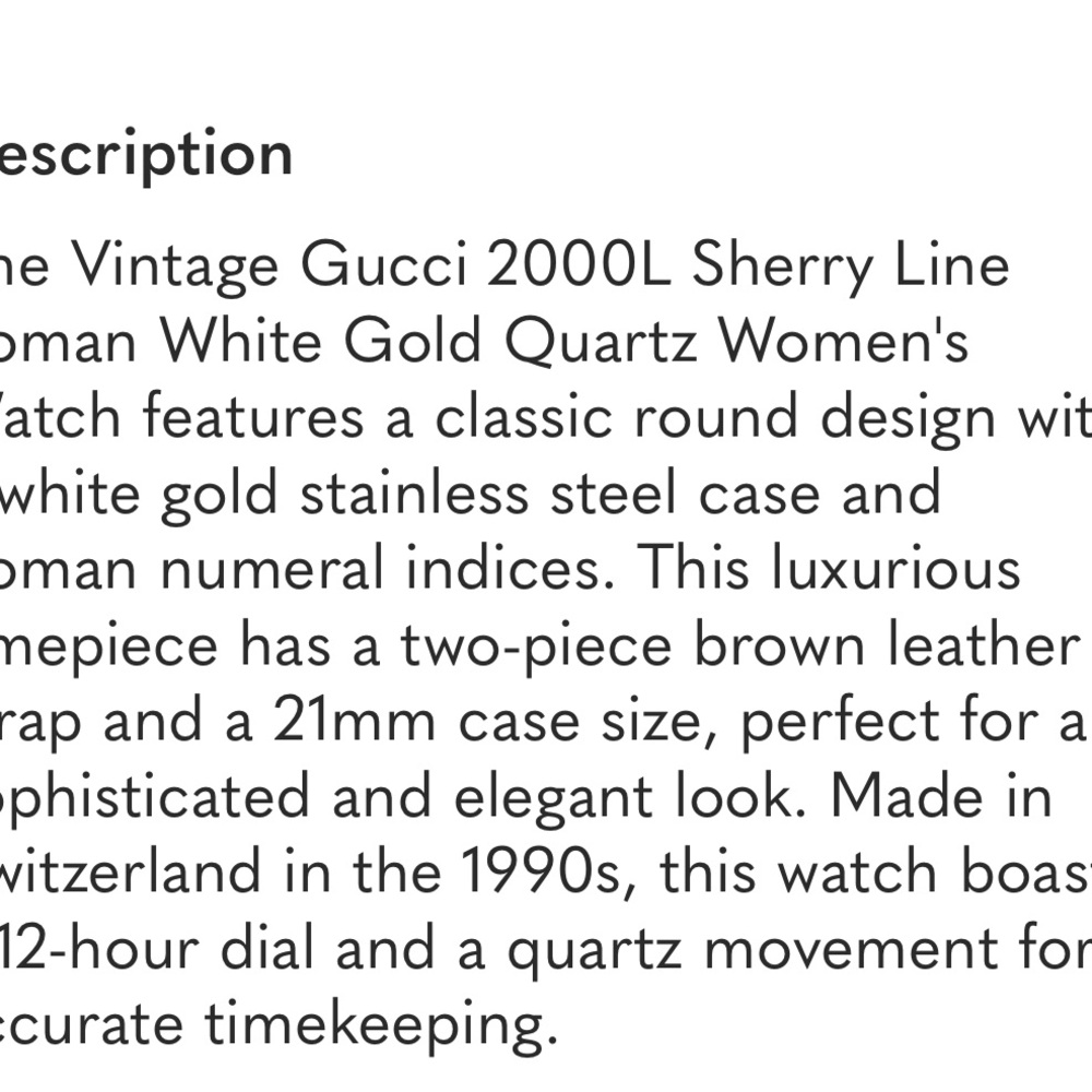 Gucci 2000L Wristwatch - Picture 7 of 9